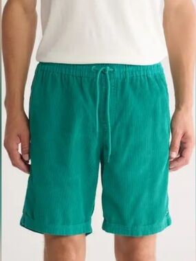 Billabong Shorts M Corduroy Drawstring Teal